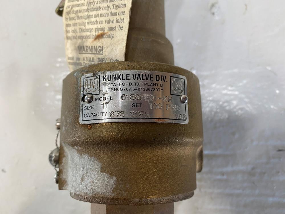 Kunkle 1"NPT 100# Bronze Relief Valve 6186FE01-KM